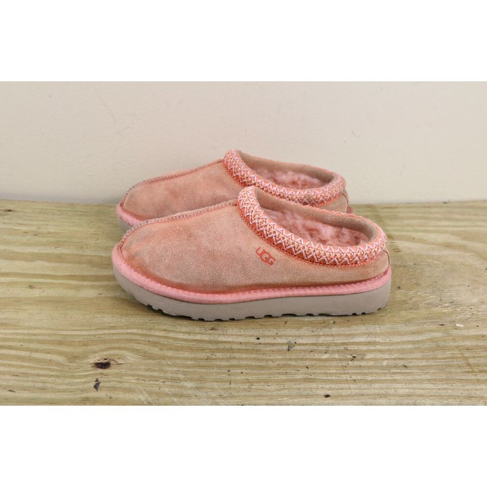 Ugg Slippers Womens 6 Braid Orange Suede Naval Tasman II Clogs Mules Shoes